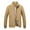 E-134Khaki, variant on FAOWME Mens Coat With Pocket Long Sleeved Stand Collar Solid Color Zipper Comfortable Fashion Jacket For Autumn Winter Daily Wear Army Green L