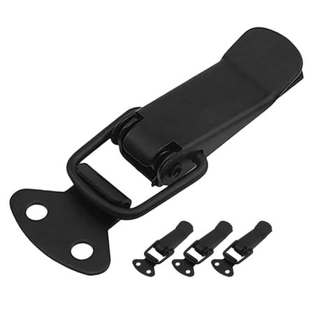 ULTNICE Quick Release Hook Latch Black Iron 4Set 2.9X1.1X0.2In