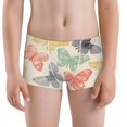 thumbnail image 5 of Yiaed Butterfly Print Boys' Boxer Briefs Cotton Casual Stretch Comfort Boys Boxers - Kids Boxer Briefs Underwear for Boys (6-18)-Small, 5 of 5