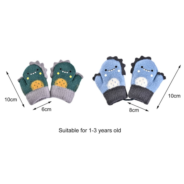 Cooraby 6 Paia Guanti Invernali Magici Elastici Per Bambini 1-3 Anni | Morbidi E Caldi, Unisex
