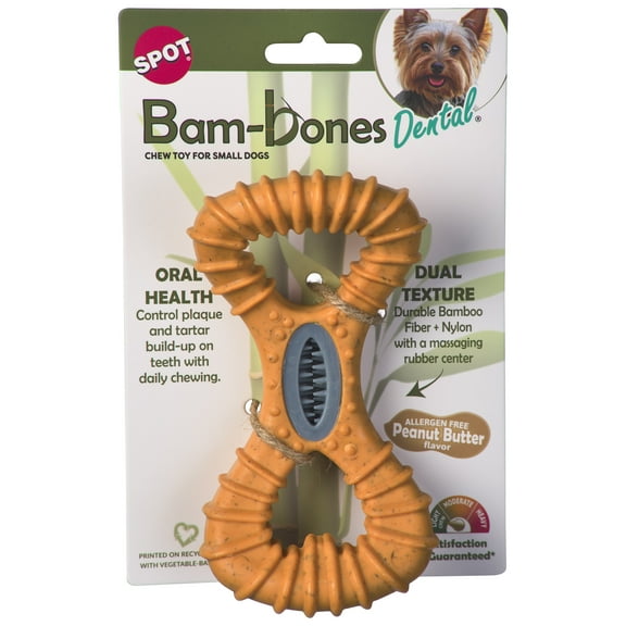 SPOT BAM-BONES DENTAL BRIDGE PEANUT BUTTER 6"