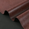 thumbnail image 4 of 3 Yards 54" Wide Vinyl Fabric Thick Marine Grade Faux Leather Fabric Heavy Duty PU Leather Fabric Cotton Back Home Decor Fabric for Hand Crafts DIY Craft Upholstery, Chocolate Brown, 4 of 6