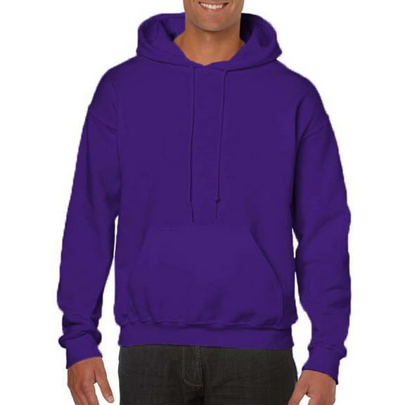 Gildan Mens Heavy Blend Hooded Sweatshirt, 2XL, Purple