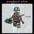 thumbnail image 4 of WW2 American Army Minifigures 6 Soldiers WWII With Multiple Equipment Parachute Building Blocks Toy Set, 4 of 5