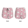 thumbnail image 6 of Goofa Rabbit And Flower Printed Women 2 in 1 Running Shorts,Quick Dry Athletic Workout Shorts,High Waisted Athletic Shorts with Liner Pockets-Large, 6 of 9