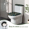 thumbnail image 4 of HELLHERO Cactus Durable Elastic Fabric Round Toilet Lid Dust Cover Fits All Toilet Shapes Adds Holiday Charm Bathroom Seat Covers Stretch for Bathroom Supplies, 4 of 8