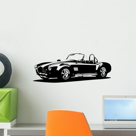 - Classic Sport Silhouette Car Wall Decal by Wallmonkeys Peel and Stick Graphic (18 in W x 7 in H) WM204329