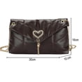 thumbnail image 2 of Bolso de hombro para mujer, bolsos cruzados para mujer con correa de cadena, bolsos acolchados, liquidación JFHHH pequeña, 2 of 5
