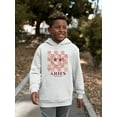 thumbnail image 2 of Aries Ram Emblem - Zodiac Art Design Youth's Hoodie, 2 of 4