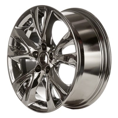 KAI 18 X 7.5 Reconditioned OEM Aluminum Alloy Wheel, Light Pvd Aftermarket Chrome, Fits 2010-2012 Ford Taurus