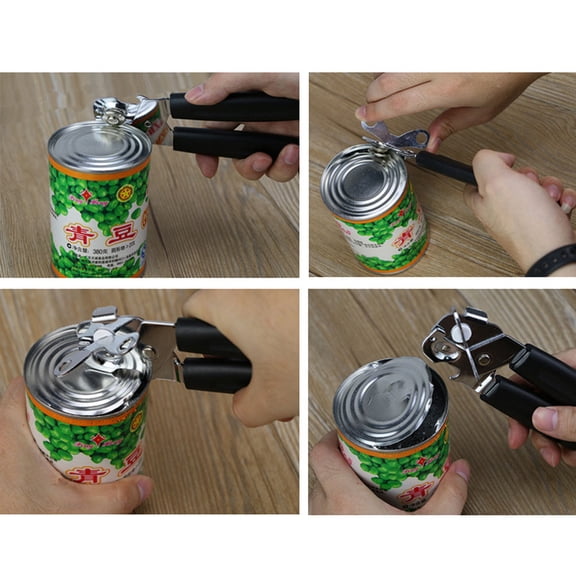 FOMIYES Compact Bottle Opener Stainless Steel Manual Tin Opener for Household Use 1Pack