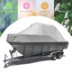 thumbnail image 2 of Cubierta portátil impermeable para barco, resistente al agua, de 570 x 300 cm, tela Oxford gris impermeable y duradera, para yate, barco de pesca, tricasco (16-18FT-V), 2 of 5