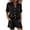 Black 1, variant on Womens Lounge Wear Sets Linen Ladies Tracksuit Set 2 Piece Summer Outfits Co Ord Sets Short Sleeve Button Down Shirts and Wide Leg Shorts Matching Solid Elegant Lounge Work Office Wear with Pockets