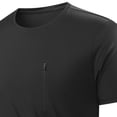 thumbnail image 2 of Mens Cooling Fabric Gym T-Shirts Gym Running Tops with Zipper Pocket Short Sleeve Sports Training Quick Dry Breathable Shirt Lightweight Activewear Summer Workout Tee Shirts, 2 of 4