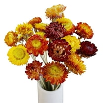 Scheam 20 Pcs Multicolor Artificial Dried Daisy Flowers Daisies Sunflowers Chrysanthemum Bouquet Orange Fall Flower Arrangements for Vase DIY Table Centerpiece,Wedding Home Decor
