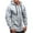 light Gray, variant on Odeerbi Cardigan For Men 2025 New Trendy All-Match Zipper Hooded Sweater Coat Solid Color Cardigan Dark gray