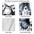 thumbnail image 4 of luoweisi Men's Beach Shorts Quick Dry Swim Trunks with Mesh Lining Skull Butterfly L, 4 of 5