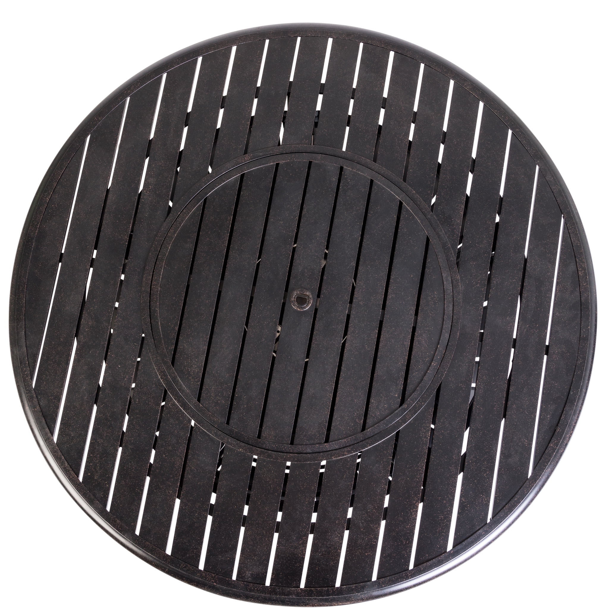 Fire Sense Copper Aluminum Gas Fire Pit Table Multi-Functional with Fire Bowl Lid, Bronze Finish-44"
