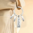 thumbnail image 4 of Ohmyroo Stainless Steel Keychain Pendant Carving Name Long Strip Doll Combination Decor Gift, 4 of 6