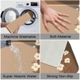 thumbnail image 3 of 1pc Floral Frame Absorbent Non-Slip Bathroom Thickened Flannel Rug Decor,Soft,Quick Drying,Suitable For Indoor/outdoor Use,Bathrooms,Bedrooms,Kitchens,Terrace,Laundry Rooms,16"x24", 3 of 9