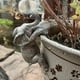 thumbnail image 5 of Bonita figura de elefante trepador en maceta | Estatua colgante de elefante para jardín, valla, balcón, patio | Adorno de resina gris para el hogar y el jardín, 5 of 6