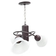 thumbnail image 1 of Candil De Techo Luz Ideal, Átomo 3 Brazos Pantalla Cristal., 1 of 4
