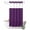 Purple, variant on No Hook Shower Curtain, Pure Dark Purple Shower Curtains for Bathroom with See Through Top Window, Simple Solid Color Waterproof & Washable Bath Curtain Stand Up Stall 36"x72"