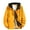 Yellow, variant on Men's Spring Autumn Hooded Jacket, Breathable Outwear, Patchwork Color Streetwear, Comfortable Casual Clothing, Sports Windbreaker Yellow M