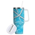 thumbnail image 2 of Blue Water Surface Pattern Water Bottles 30oz Insulated Tumblers Double-Walled Ergonomic Handle Leak Proof, 2 of 10