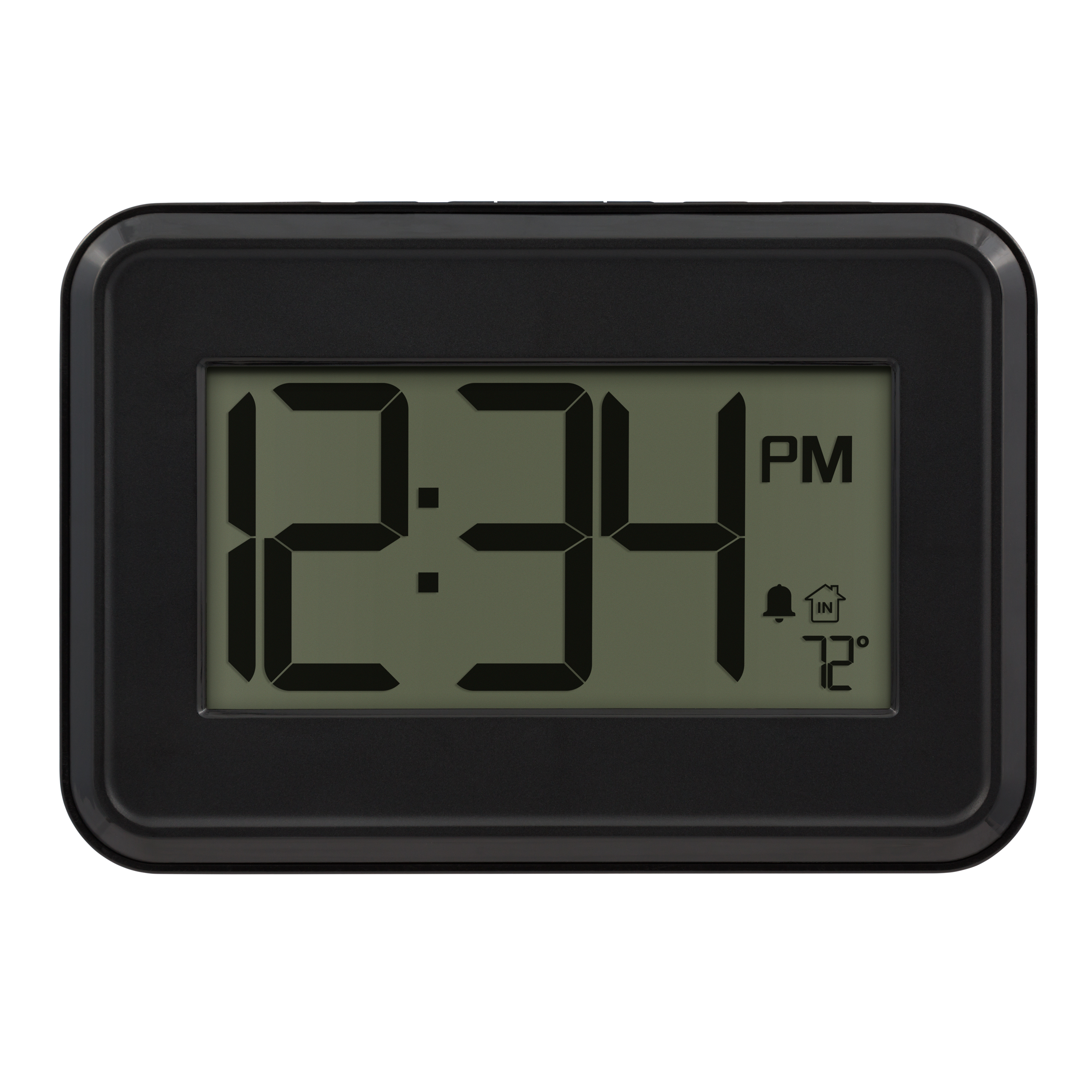 Mainstays 7 15 X 0 85 Digital Black Desk Alarm Clock With Timer 