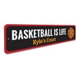 thumbnail image 3 of Basketball is Life Novelty Decor, Metal Wall Sign - 4x18 Inches, 3 of 4