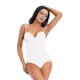 thumbnail image 1 of Body blanco con aros para mujer, moldeador elástico, de color liso, sedoso, ropa interior, bodys, ropa moldeadora, color blanco, 1 of 4