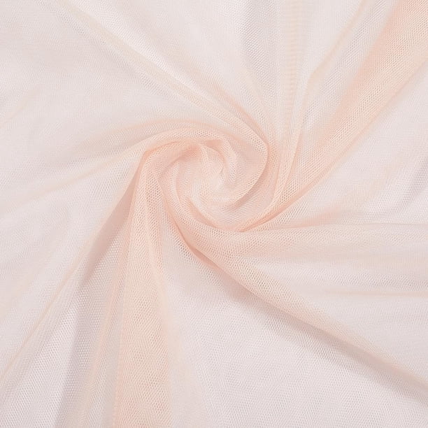 Tela de malla de poliéster de 78,7 x 63 pulgadas, color rosa, mosquitera sólida, tela transpirable, tul transparente, gasa, tela suave por yarda