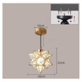 thumbnail image 2 of Lustre Étoile Marocain Moderne Lampe Étoile Suspendue Transparente (Or), 2 of 5