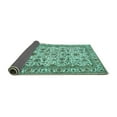 thumbnail image 2 of Ahgly Company Indoor Rectangle Persian Turquoise Blue Traditional Area Rugs, 8' x 12', 2 of 4