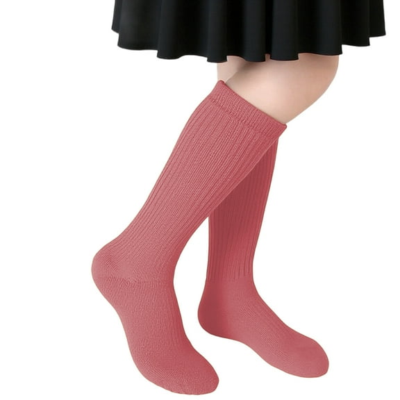 QHFBli 3 Pair Pack Kids Boys and Girls Compression Socks, Crew Socks Breathable Comfortable Everyday Wear Non Slip Stretchy Ankle Socks