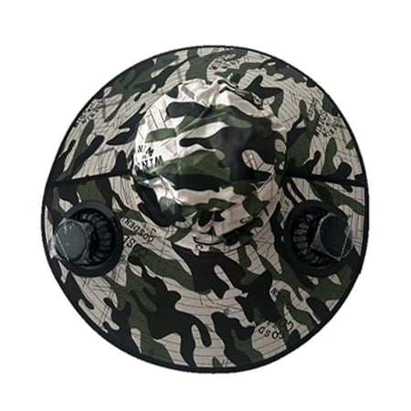 Wide Brim Solar Powered Fan Hat For Men USB & Solar Energy Cap With UPF 50+ Sun Ideal For Outdoor Fishing
