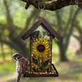 thumbnail image 2 of Angelo Décor Sunflower Glass Bird Feeder, 2 of 5