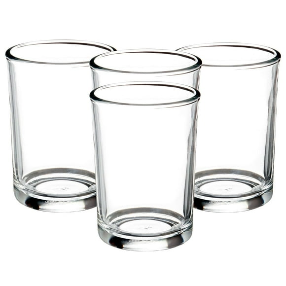 Juego de 4 Vasos Cafeteros VITTORI de Vidrio Cristal 250ml