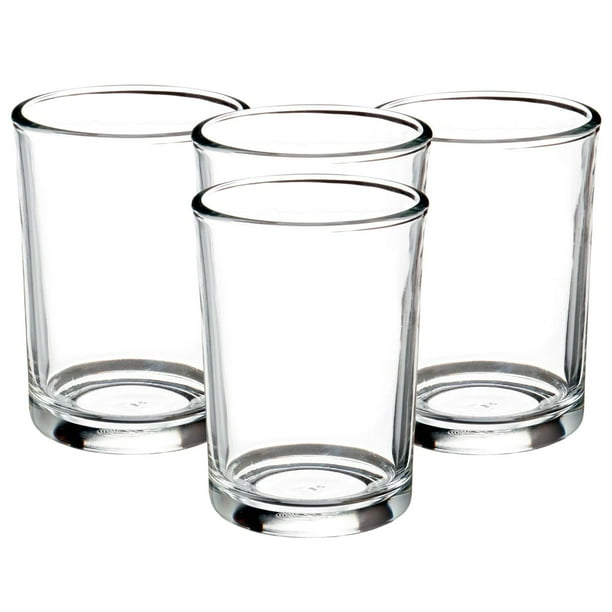 Juego de 4 Vasos Cafeteros VITTORI de Vidrio Cristal 250ml