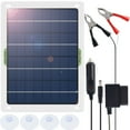 thumbnail image 2 of Kit de Panneau Solaire Portable 12V Étanche à l'Eau Entretien de Voiture Robuste avec 4 Ventouses pour Bateau Automobile RV, 2 of 11