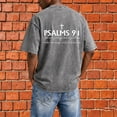 thumbnail image 5 of Christian Graphic Shirts for Men Vintage Acid Wash Oversized Tshirts Faith Cross Print Short Sleeve Casual Streetwear Summer Tops, 5 of 8