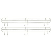 HSS Add-on Steel Wire Shelf Back Ledge Fits 36" Wide Wire Shelf Chrome 2-Pack, Hardware
