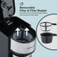 thumbnail image 5 of Elite Gourmet EHC-112B Cafetera compacta personal de una sola porción incluye 14 oz. Taza Térmica de Viaje con Interior de Acero Inoxidable, Compatible con Café Molido, Filtro Reutilizable, Color Negr, 5 of 5