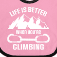 thumbnail image 4 of Inktastic Rock Climbing Mountains Boys or Girls Baby Bib, 4 of 4