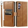 thumbnail image 2 of TECH CIRCLE Folio Case for Samsung Galaxy S20 (6.2") 2020 Phone - Protective Flip Fold Case with Wrist Strap, Built-in Stand & Card Slots Holders, Lightweight Portable Phone Cover, Brown, 2 of 8