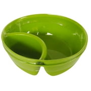 Divided Snack Bowl, 6", Green, 2ct