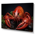 thumbnail image 2 of Designart "Selfie with Crayfish II" Animals Wall Art Living Room, 2 of 5