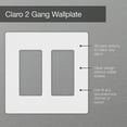 thumbnail image 2 of Placa de protección para interruptor de luz Lutron Claro 2 Gang, acero inoxidable, 2 of 6