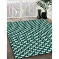 thumbnail image 3 of Ahgly Company Machine Washable Indoor Rectangle Transitional Deep-Sea Green Area Rugs, 2' x 5', 3 of 7